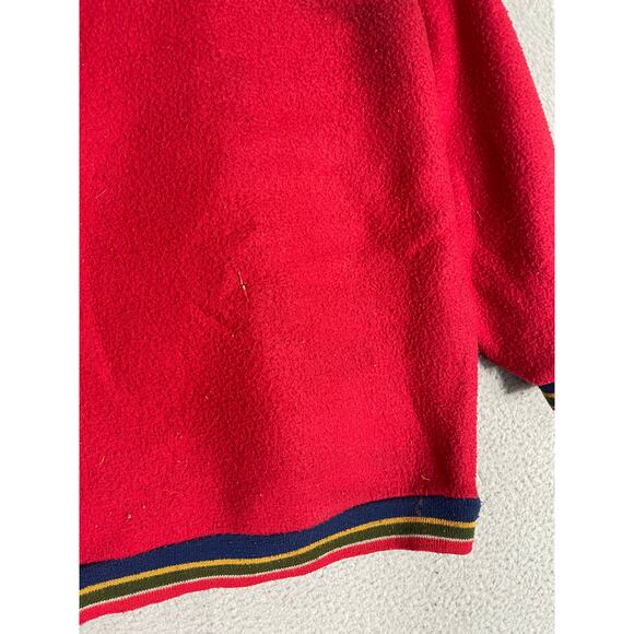Little Levi’s Vintage Red Fleece Pullover Kids Size 6 Snap Collar Sweatshirt - Picture 14 of 14